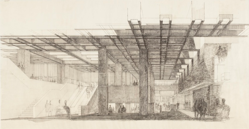 9/ Brutalism reflected unrest and growing dissatisfaction with American hegemony. Skepticism of MCM's "honest simplicity" gave rise to hyper honest Brutalism. Its proponents describe it as "an ethic, not an aesthetic." Notably it's a worldwide style without a national locus.