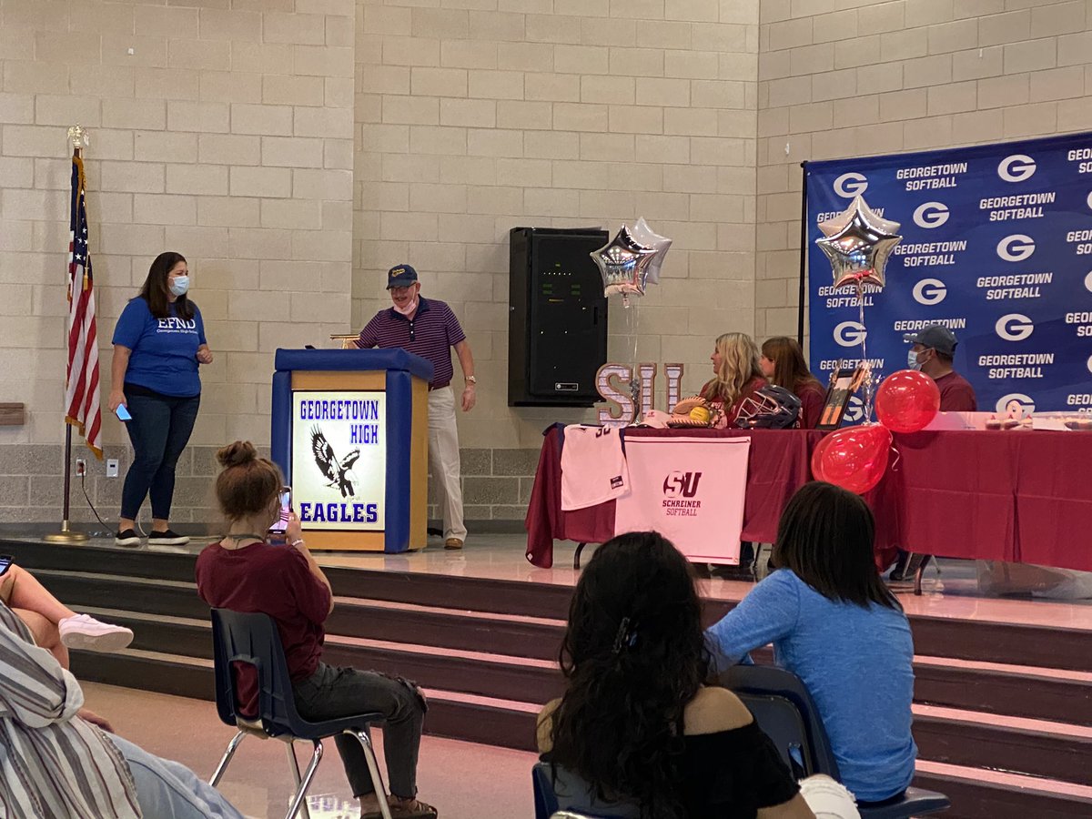 Georgetown ISD Athletics (@athleticsgisd) on Twitter photo Congratulations to Maddison Beck from <a href="/GHS_EagleSB/">Georgetown Softball</a> for signing her #NLI to @SchreinerSB
So proud for her and her family. Congratulations to Maddison Beck from <a href="/GHS_EagleSB/">Georgetown Softball</a> for signing her #NLI to @SchreinerSB
So proud for her and her family.
