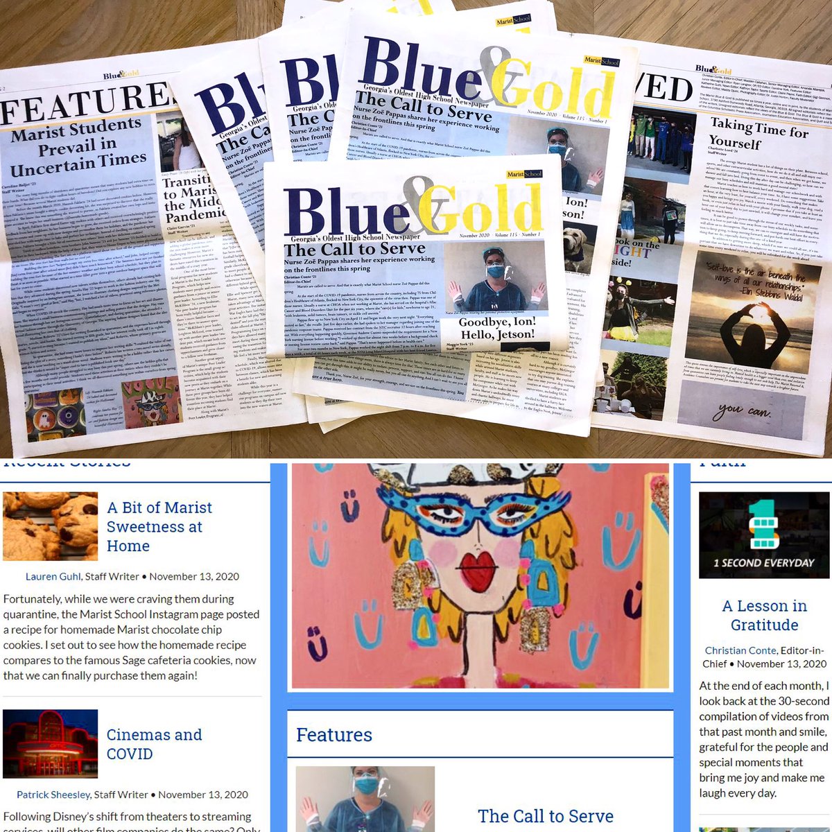 In a year of firsts, Blue &amp; Gold remains committed to its goal of bringing people together with its stories in this second edition - available now in print and online! Happy Thanksgiving!!

Maristbluegold.com