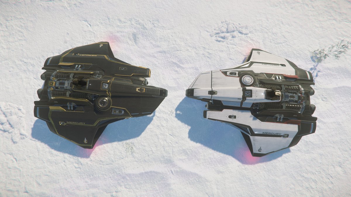 Yay! I love the Mercury Star Runner!  But which skin should I choose? They both look awesome! #StarCitizen