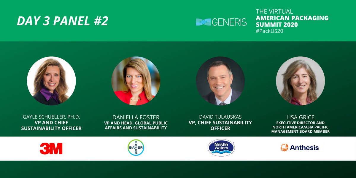 Generis_Pack's tweet photo. We’re ending our final day at #PackUS20 with a few panel discussions on hot topics!
Panel 1: @JNJNews, @elcompanies, @MolsonCoors and @cbrands
Panel 2: @3M, @Bayer, @NestleWatersNA. and @anthesis_group
--
#packaging #labelling #recycling #plastics #paper #sustainability https://t.co/NZ8RXFdoP8