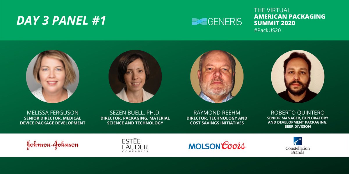Generis_Pack's tweet photo. We’re ending our final day at #PackUS20 with a few panel discussions on hot topics!
Panel 1: @JNJNews, @elcompanies, @MolsonCoors and @cbrands
Panel 2: @3M, @Bayer, @NestleWatersNA. and @anthesis_group
--
#packaging #labelling #recycling #plastics #paper #sustainability https://t.co/NZ8RXFdoP8