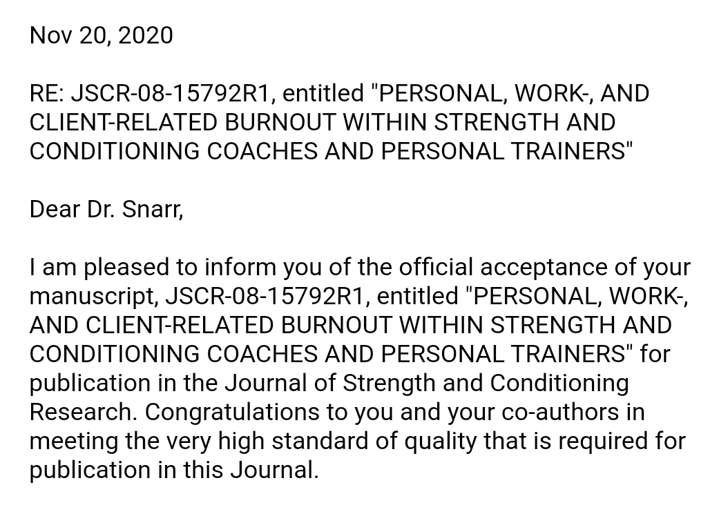 Very excited to see this paper in print soon! 😁😁 <a href="/NSCA/">NSCA</a> <a href="/JSCRonline/">Journal of Strength and Conditioning Research</a> #research #science