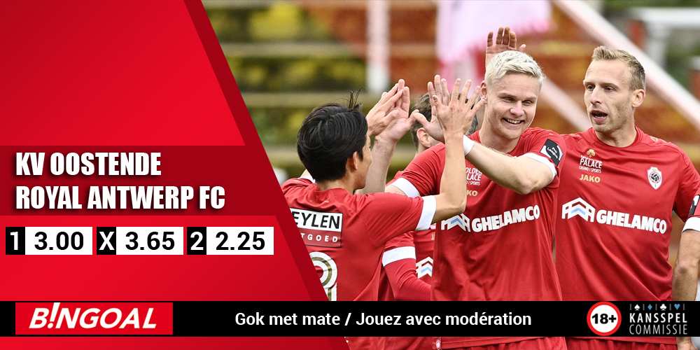 ⚽️🇧🇪 Oostende 🆚 Antwerp
⏰ 18:30
🏆 Jupiler Pro League
ℹ️ Beide teams scoorden in 4 van de laatste 6 onderlinge duels
⏺️ Beide teams scoren ▶️ 1.58
Speel mee 👉 https://t.co/nsgMQHhwO1
Jouez ici 👉 https://t.co/m77oychxAE
#KVOANT #JPL https://t.co/DyFWTPgs9K