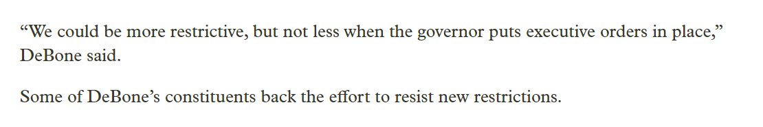 “Our authority basically has been usurped by the governor,” Deschutes Commissioner DeBone said. He also called the recent surge in cases “a serious medical situation." 14/17