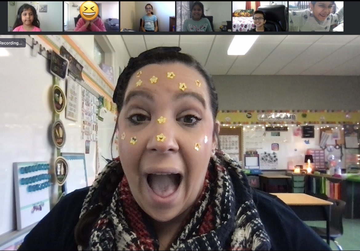 MissSepaTeach's tweet photo. π3SL Superstars stuck to great behavior today!
βοΈBeyond proud of them for earning 12 stickers today for the Funny Face Challenge! Keep up the great work kiddos! What do we want to see next? π₯§π
@School29Eagles #1WTSD #ClassroomManagement #RemoteRockstars #MakeItFun https://t.co/yH204fRKxT