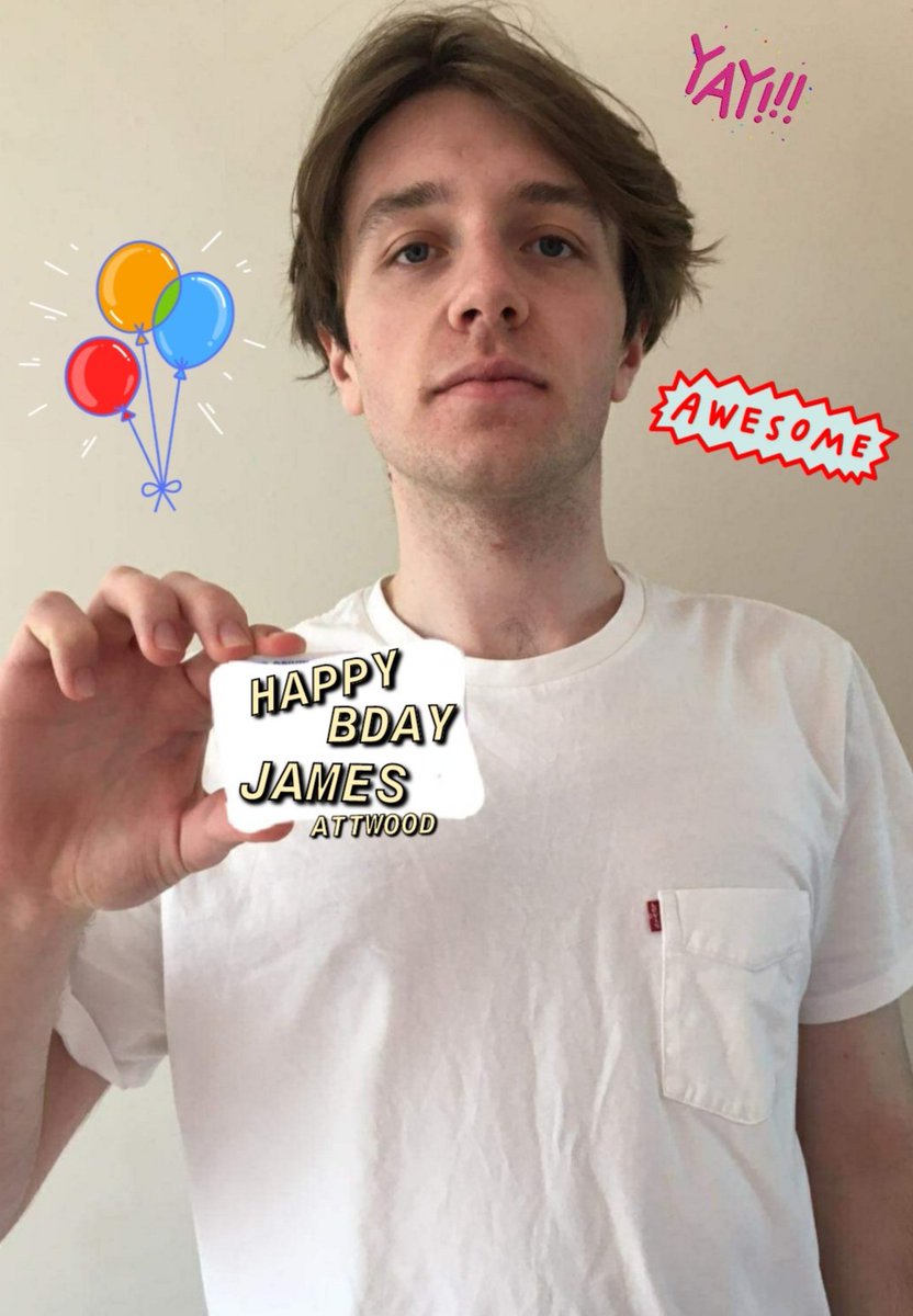 Happy birthday James Miles Attwood from the band Hunger Moon! 🥳🥳🥳