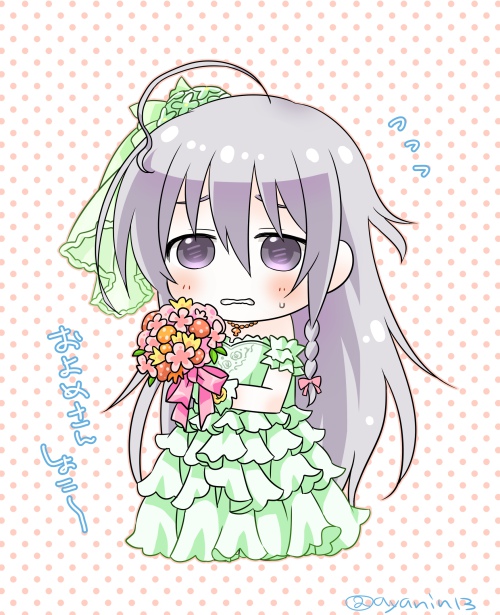 星輝子 「またおよめさん描いてる…… 」|ちぎょ🐟のイラスト