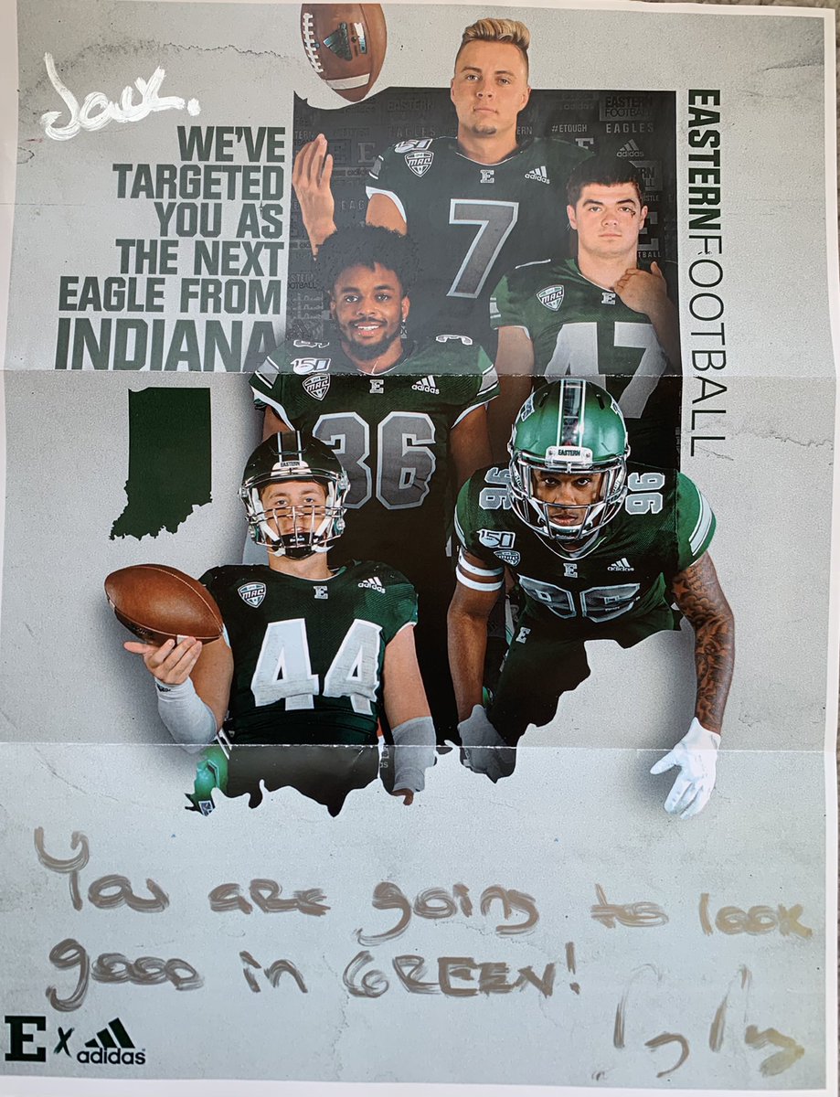 jack_goheen's tweet photo. Thanks for the letter EMU! #ETOUGH @EMUFBRecruiting @Coachjpatton @Bryan_Ault @IndianaPreps https://t.co/H1pTW7niUF