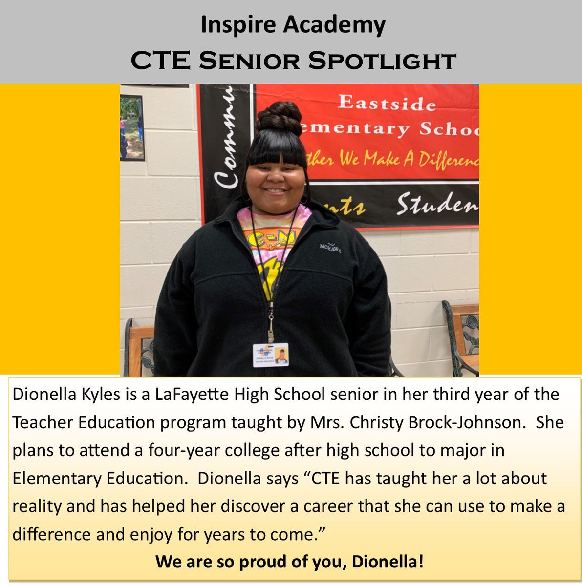 MrsLauraAnglin's tweet image. Celebrating Seniors #CTEworks #1proudcareercoach @chambers_tech