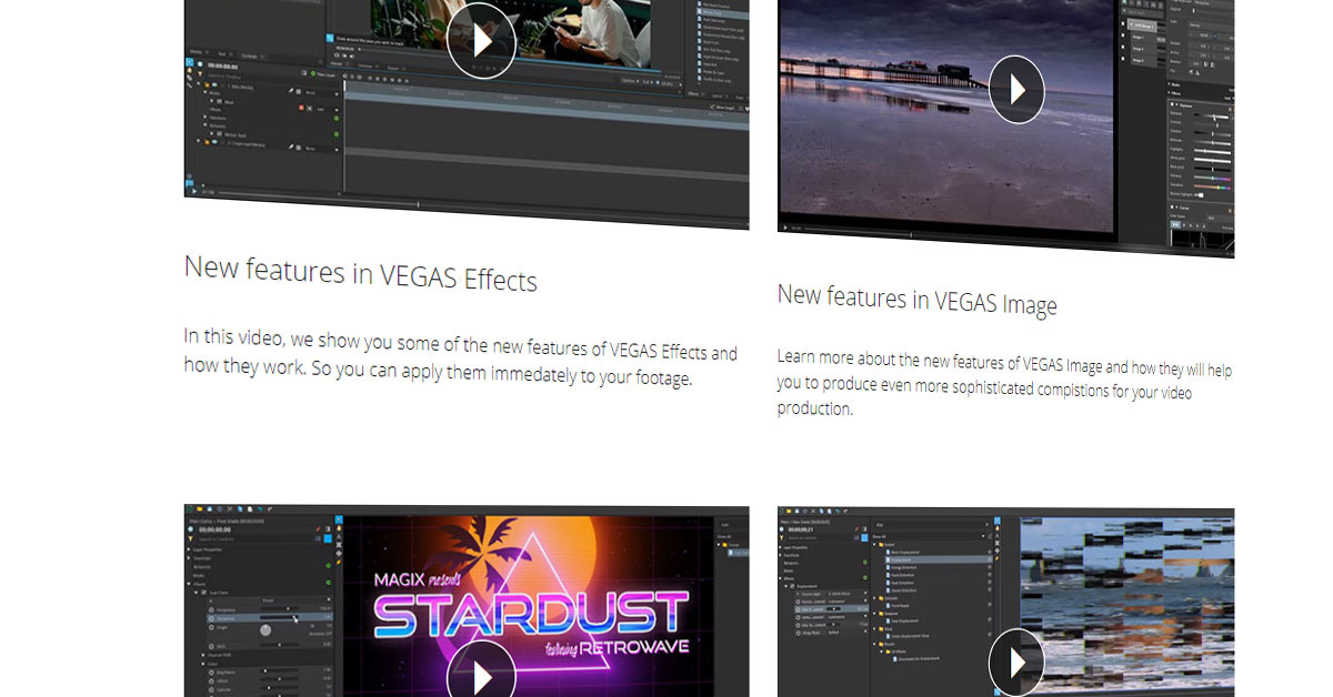 vegassoftware's tweet photo. Did you know that we have an official tutorial section on our website? Easily browse through our tutorials for #VEGASPro, #VEGASMovieStudio and #VEGASPOST Suite.
https://t.co/AE0IO2mV5p https://t.co/S6dMjzps9V