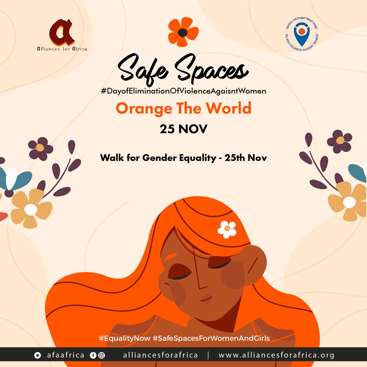 AfAafrica's tweet photo. @AfAafrica is getting set for 16 Days of activism. 
#OrangeTheWorld ; 25th November
Promoting Safe Spaces for Women and Girls in Nigeria.
@UNTrustFundEVAW #WalkForEquality

Visit: https://t.co/T8xV8txiR4  for more https://t.co/LSsOFVP9mM
