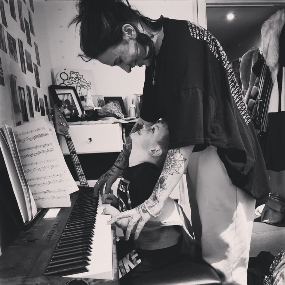 There's not much better than being my nephews child care &amp; playing music with him. Photos from when he was 2 &amp; today's at 5 years old. 

My bubble 🖤

#family #familycomesfirst #mylove #art #creative #music #love #pure #bestfriend #potd #legend #weekend #socialbubble