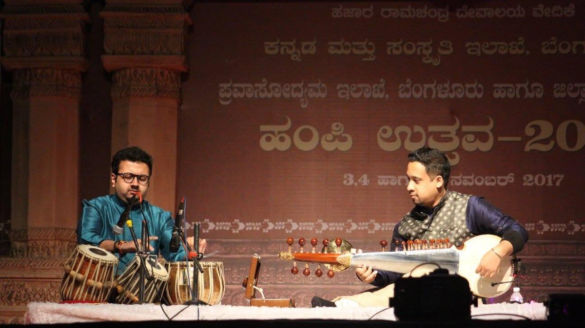 sourabhgoho's tweet photo. #MusicalThrowback Some musical moments from the show with @ShirazAliKhan18 at the biggest festival of South India, @HampiUtsav. It is an UNESCO World Heritage Site in Karnataka. Watch the video given below 👇🏻
https://t.co/YB58SYpRzW
#Sarod #Tabla #Karnataka #Hampi https://t.co/0EEtrblo00