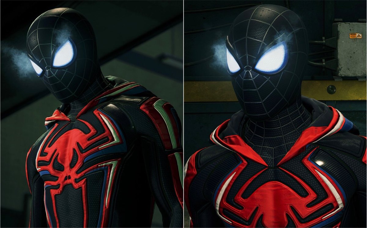 de-hoodied suits #SpiderManMilesMorales  #MilesMoralesPS4