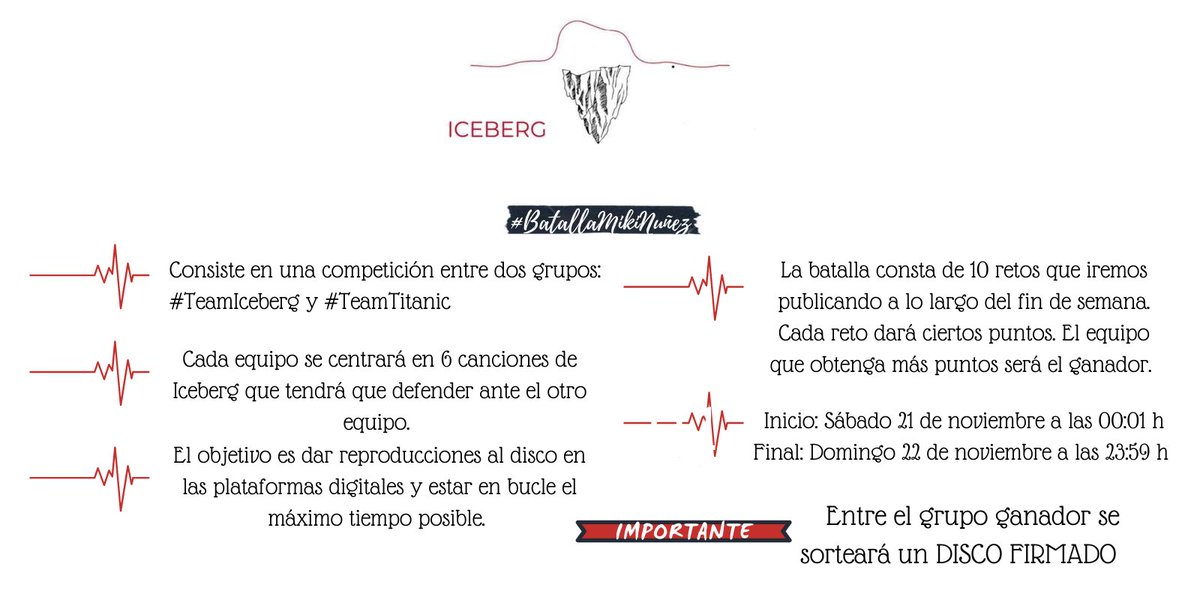 lasrusasdemiki's tweet photo. ESTA NOCHE, A LAS 00:00 EMPEZA LA #BatallaMikiNuñez 😱
De aquí al inicio iremos publicando las canciones repartidas en cada team y el horario de los retos.
¿Estáis listos? ¿Cuántos vais a participar?
Entre el equipo ganador se sorteará un DISCO FIRMADO 🤩 https://t.co/is9jlpNchc