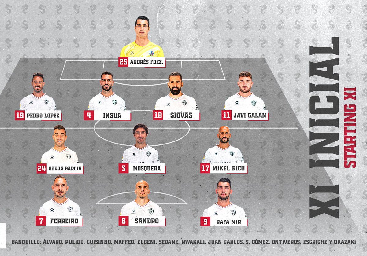 XI HUESCA (vs. Osasuna)
#LaLigaSantander https://t.co/BUwaG3Z3Yy