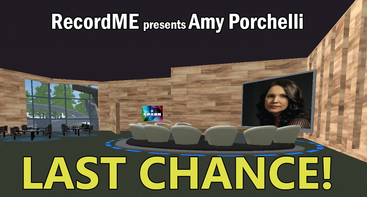 Last day you can buy tix for Amy Porchelli's LIVE Virtual Artist Showcase presented by @RecordMEco. If you are a #vc #investor #startupaccelerator #musicincubator, interested in the #musictech space, or are a musician looking for new ways to perform: thesparkvc.com/amy-porchelli