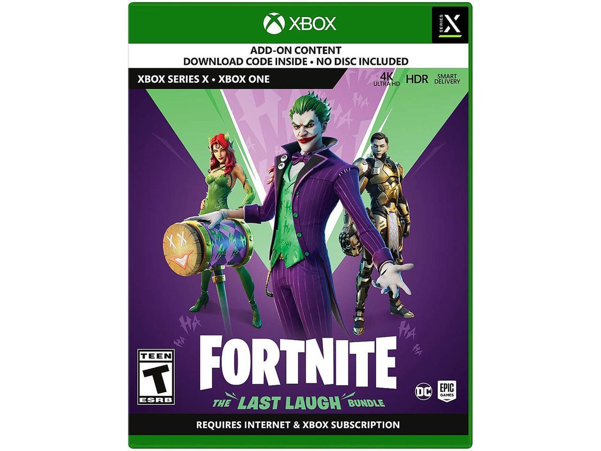 TwitchThe1's tweet image. LAST LAUGH BUNDLE GIVEAWAY (XBOX CODE)

-Comes with 3 skins, 3 backblings, 4 pickaxes, 1 contrail, and 1000 V-Bucks

-To enter: Retweet this tweet and tag 2 friends in the replies

Winner will be drawn 11/22/20