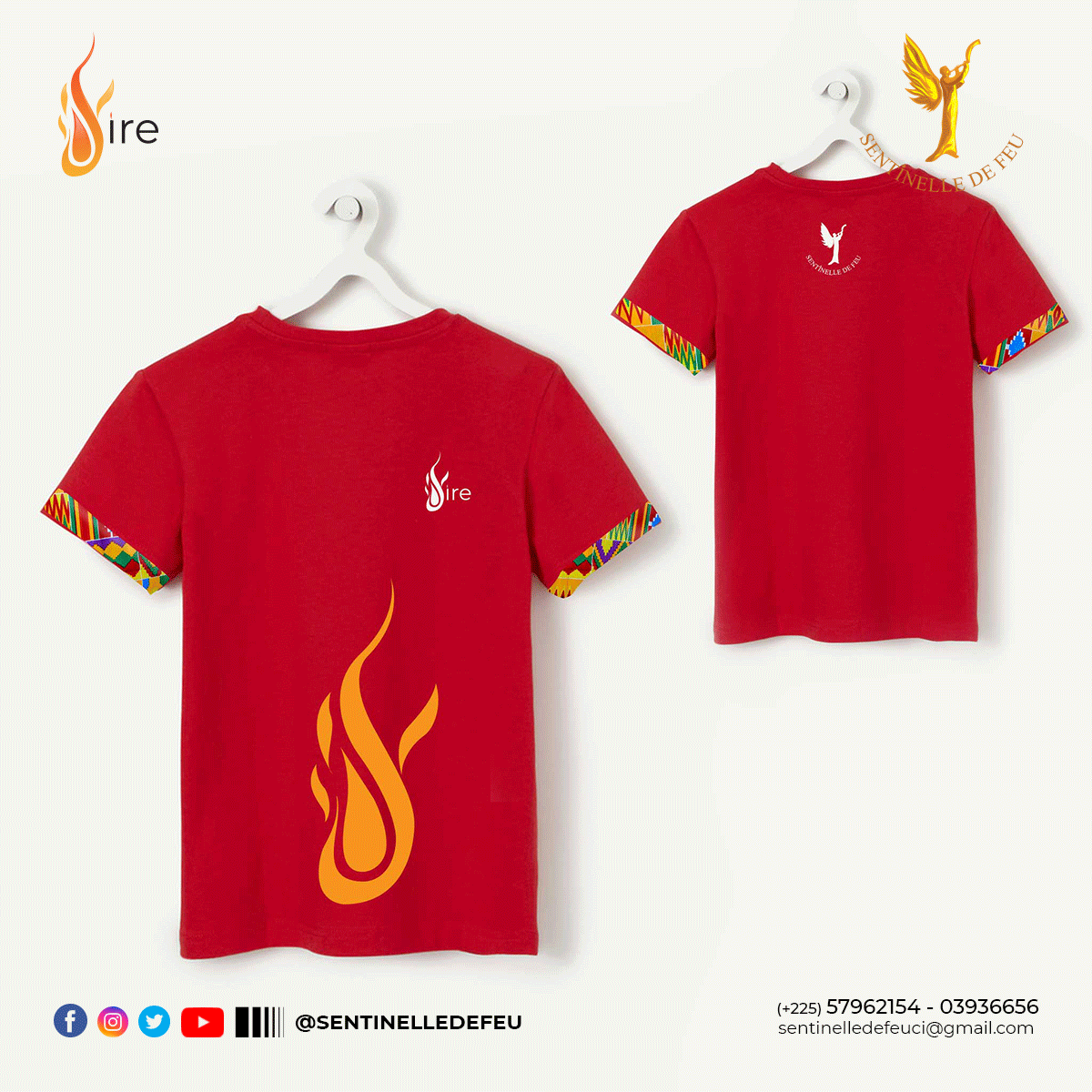 SentinelledeFeu's tweet photo. TEE SHIRT FIRE
Nous mettons à la disposition des serviteurs et invités du programme des tee shirts.
Ils sont disponibles en précommande.
Contactez le numéro WhatsApp +225 89 63 14 54. https://t.co/TyOXOMZeWP