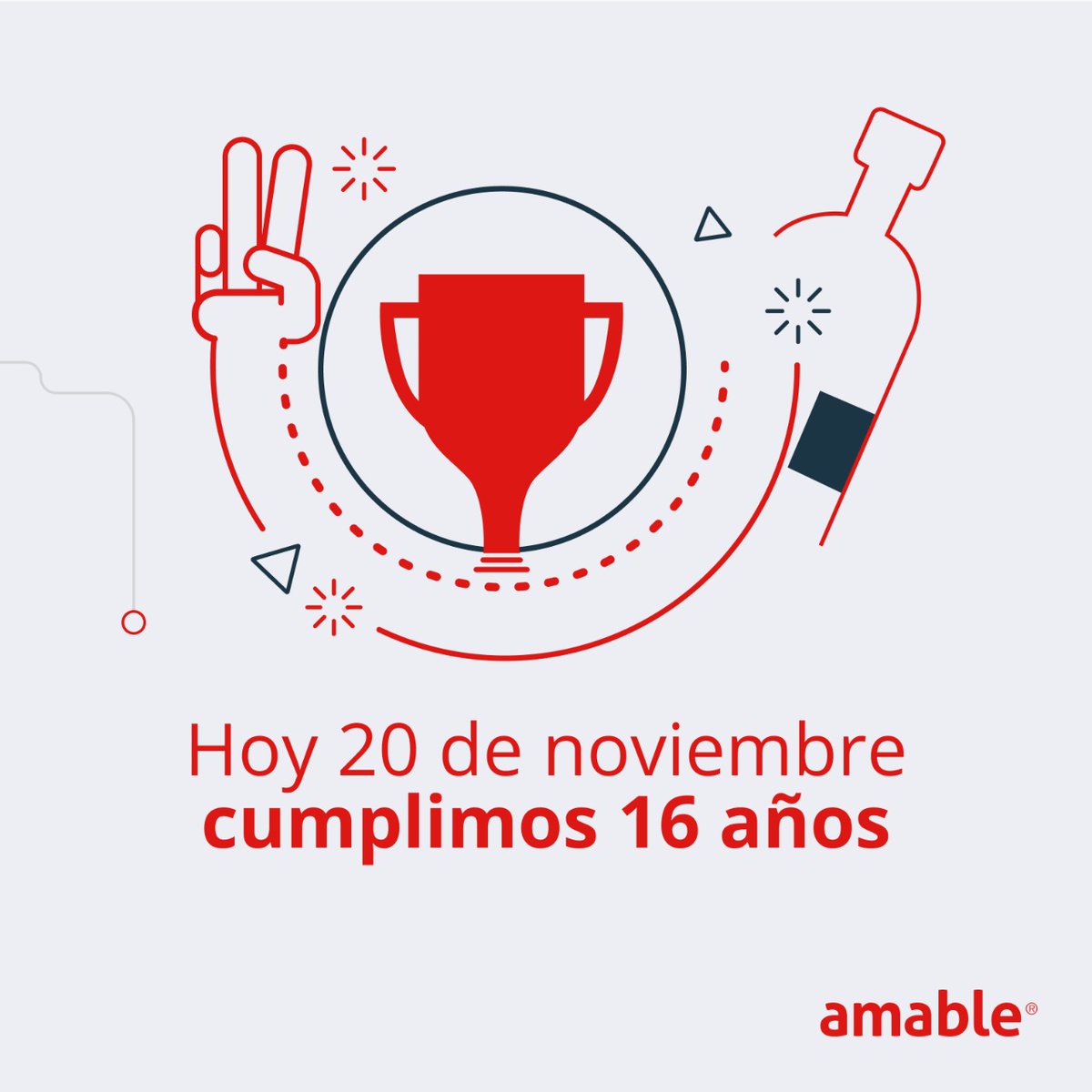 amable_'s tweet photo. Un abrazo a todos quienes han formado parte de amable.
Y agradecimientos a todos nuestros clientes en estos 16 años, por la confianza y por aceptar el desafío de diseñar juntos para un mundo más amable.
https://t.co/XOhTpCfLii
#uxresearch #diseñodeservicios #UX  #UI https://t.co/G4anOn6VYW