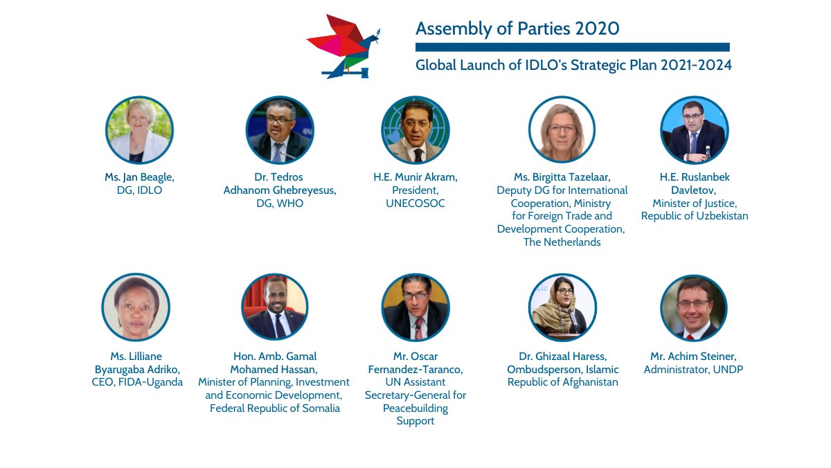 JanMBeagle's tweet photo. Join me next Tuesday at @IDLO’s #AOP2020 for the launch of our new Strategic Plan, featuring insights from an exciting line up of high-level speakers. Register: https://t.co/FoVZC23Yjt @DrTedros @UNECOSOC @bmtazelaar @UNPeacebuilding @Ghizaalh @AdrikoLillian @AmbGamal @Asteiner https://t.co/ENIqABO3ZZ