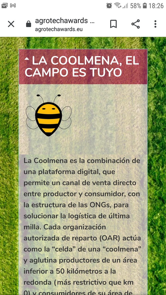 toons_uni's tweet photo. Productos agricolas de #proximidad 
Precio justo para el #agricultor y consumidor
Beneficio de la distribucion para perceptores d #ayudaalimentaria 
Ayudanos a q sea una realidad... vota La Coolmena en #AgrotechAwards https://t.co/fk81jZG0Jd https://t.co/TTqQcW7O4I