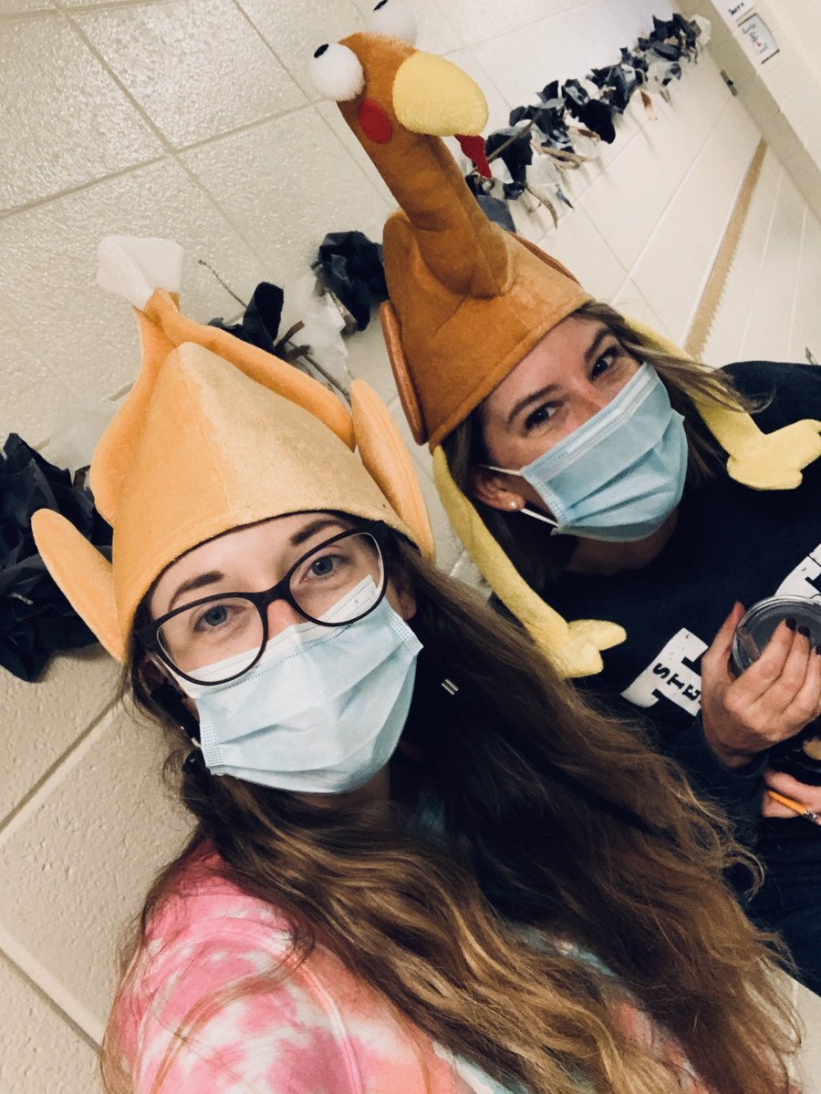 MrsMillerin4th's tweet photo. When it’s the Friday before Thanksgiving Break, you wear a turkey hat &amp; have a Surfin’ Bird dance party #ilovemyjob @TrittSTEAM https://t.co/KNHav8Rs5d