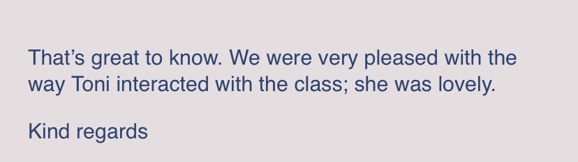 I didn’t plan to become a supply teacher, but whilst doing my masters it works and I’m actually really enjoying it. Getting feedback like this from the school I was at yesterday, which I loved, just made my day! #teacher #supplyteacher ☺️🙌🏻