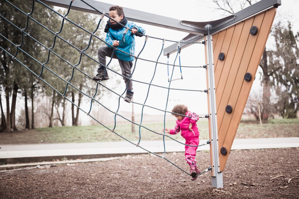 Adventurous play, graduated challenges, risky play - all important parts of every child's play experiences!