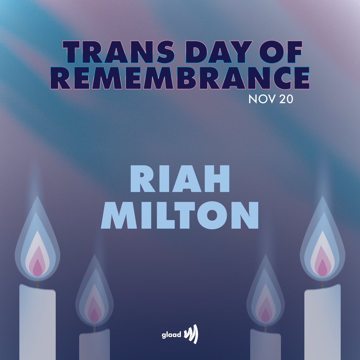 Riah Milton, a Black transgender woman, was killed in Liberty Township, Ohio on June 9, 2020. She was 25 years old. She once posted on Facebook, “Never been scared to struggle. Imma get it eventually.”