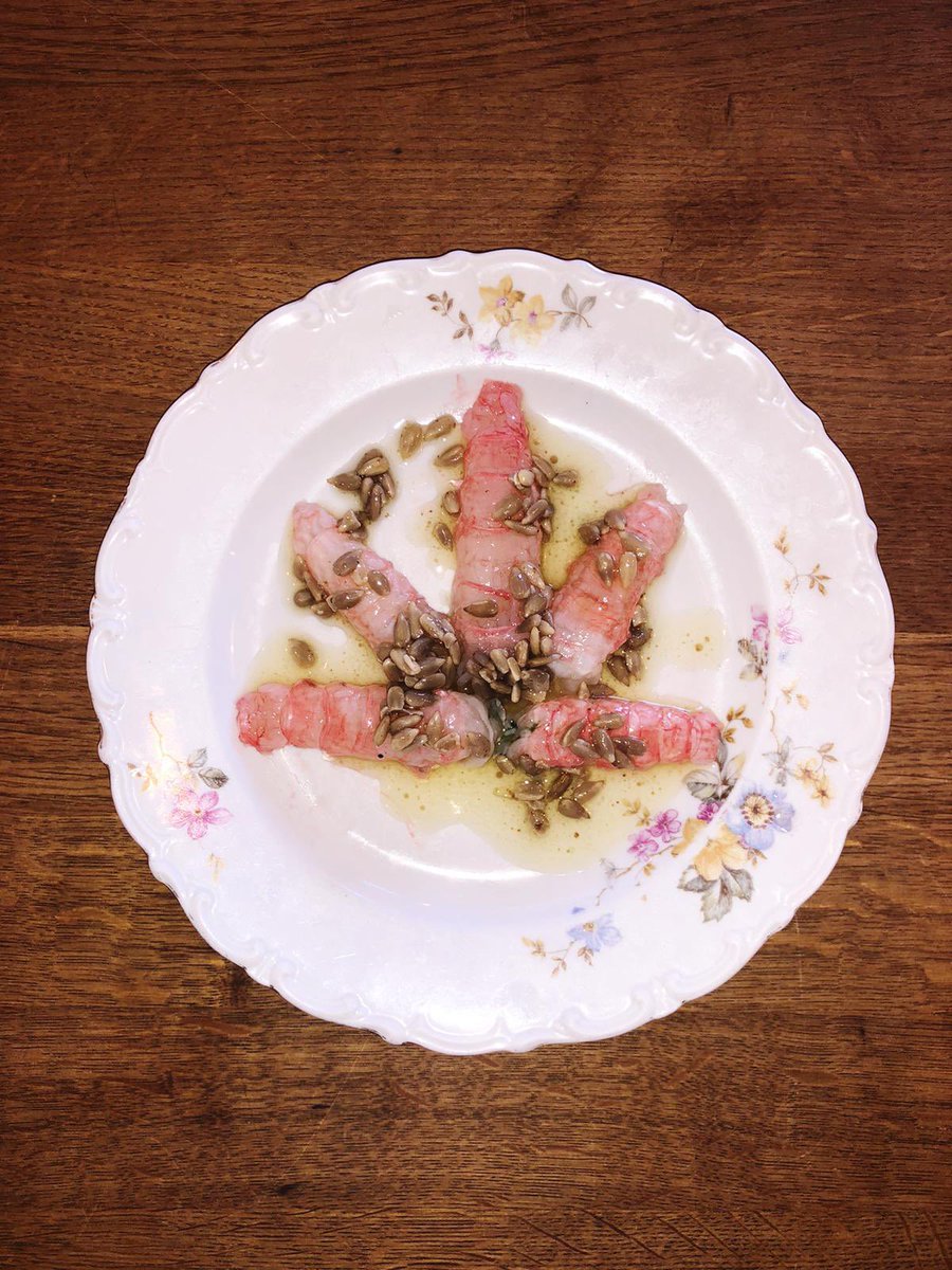 #raw #langoustine #sunflower #beurrenoisette