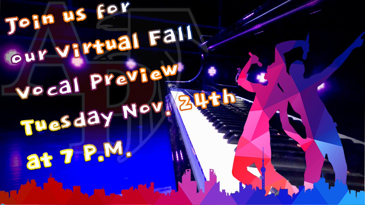 APFalcons's tweet photo. Due to the Covid pandemic the High School Choir will be performing their fall preview virtually this year.  Please join us on Tuesday, November 24th @ 7P.M.  
https://t.co/V9K70QllTK https://t.co/nQE6g5gTQr