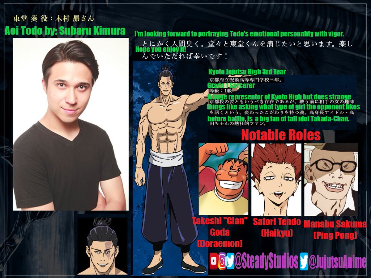 JujutsuAnime's tweet photo. What do we think? Just sign up Gakuganji's VO for the live action already? 🤣🤣🤣🤣🤣

はい、麦人さん実写版決定！🤣

#JujutsuKaisen #呪術廻戦 https://t.co/eV2HSL1eR2
