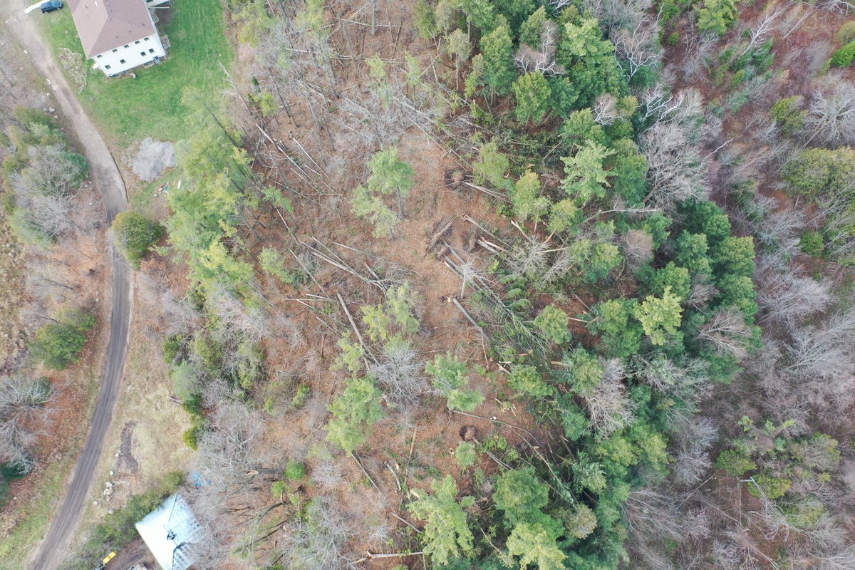 ConnellMiller's tweet photo. Some more drone photos from the aftermath of the tornado in Georgetown!  #onwx #onstorm #onNTP https://t.co/Rde3AnQKo9