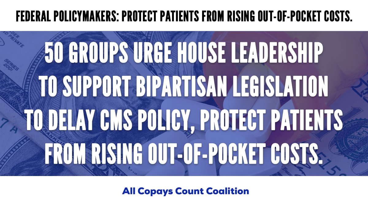 CSCCancerPolicy's tweet photo. Let #CopaysCount! @CancerSupportHQ is one of 50 groups representing millions of patients nationwide that are urging @SpeakerPelosi @GOPLeader to support #HR7647, a bipartisan bill that would protect patients from rising out-of-pocket costs during #COVID19. https://t.co/MYno1Fmrgk https://t.co/ovP65f8wFW