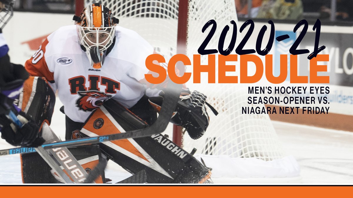RITMHKY's tweet photo. NEWS | #RIT announces 2020-21 schedule; Tigers set to take on Niagara in season-opener next Friday -  https://t.co/PBDryl1mx1 https://t.co/XK3ypKAZnj