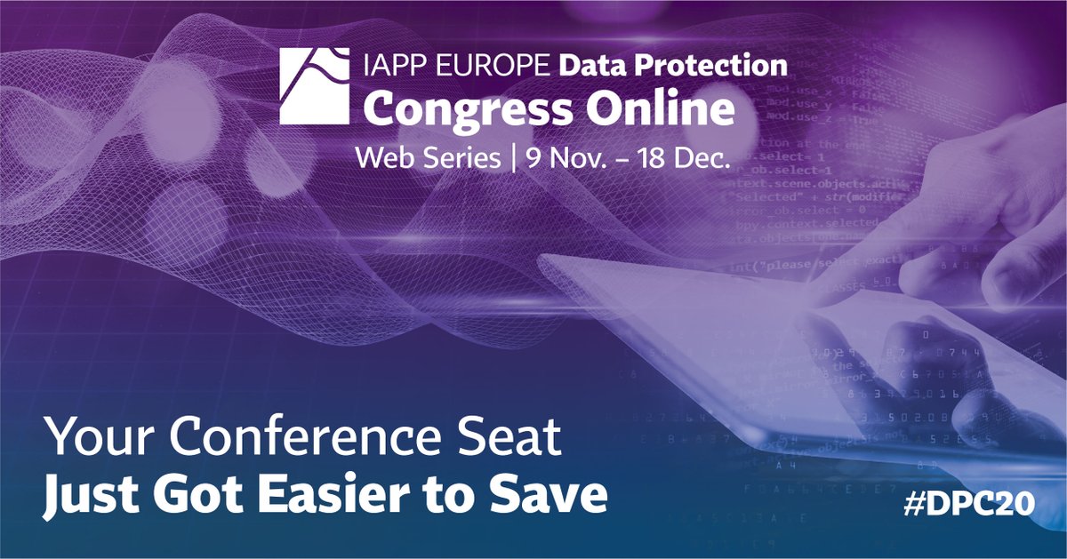the_iapp's tweet photo. Upcoming #webcon! "The Face-Off โ How Regulators Will Take on Facial Recognition Technology" airs November 24. Save your virtual seat today: https://t.co/OVakrwSuT0
#DPC20 https://t.co/vTTlasw9nd