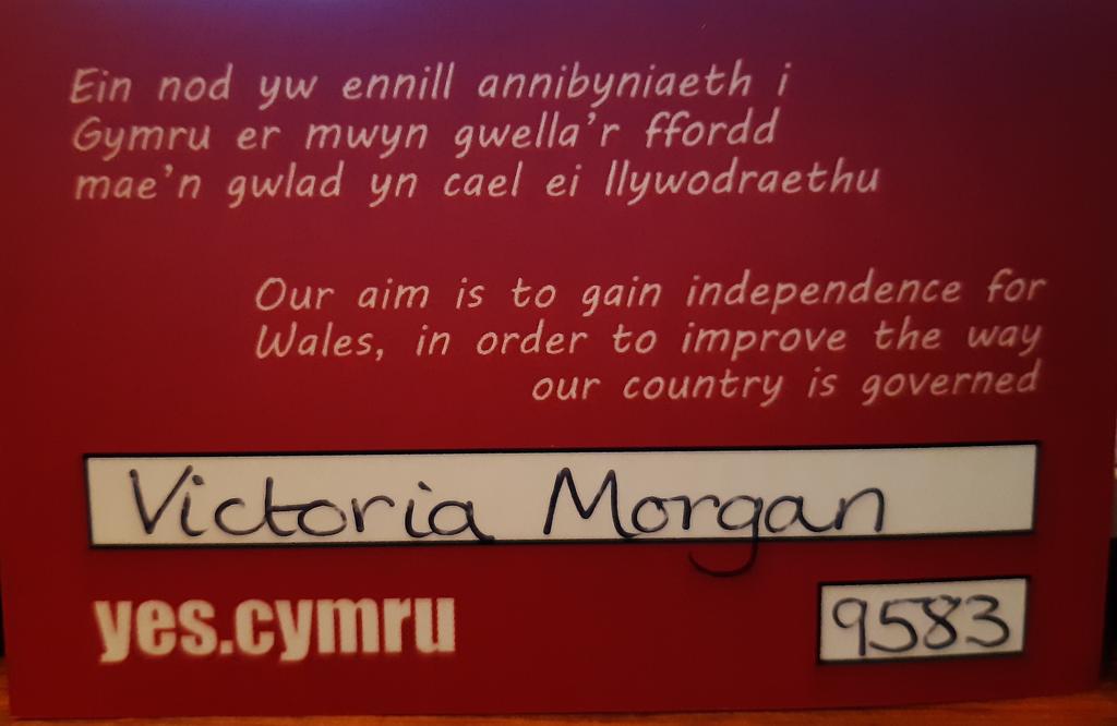 Victoria Morgan (@Buddug16) on Twitter photo 20/11/2020 21:22:35 Had to be done @YesCymru Had to be done @YesCymru