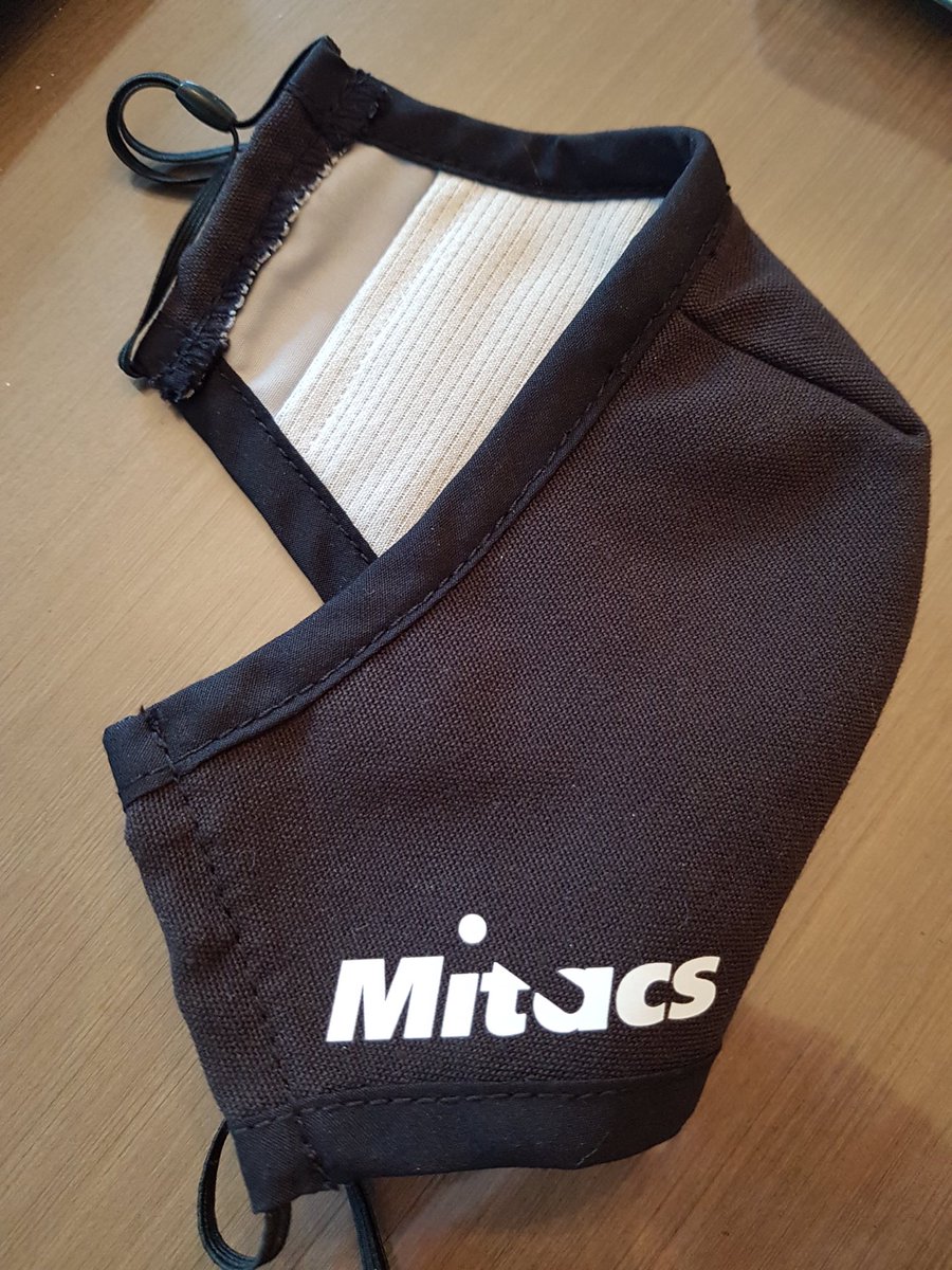 Thank you ⁦<a href="/MitacsCanada/">Mitacs</a>⁩ for this fantastic quality mask by Masked for Work. My new fave!