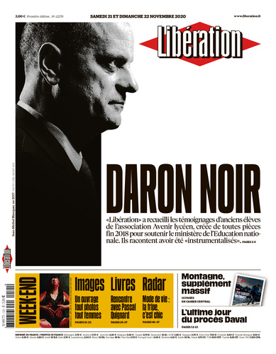 libe's tweet photo. A la une de «Libé» ce week-end

D'anciens élèves de l'association Avenir lycéen, créée de toutes pièces fin 2018 pour soutenir le ministère de l'Education nationale, racontent avoir été «instrumentalisés».
https://t.co/4iGc9wSxCG https://t.co/8Bv3dYOvhL