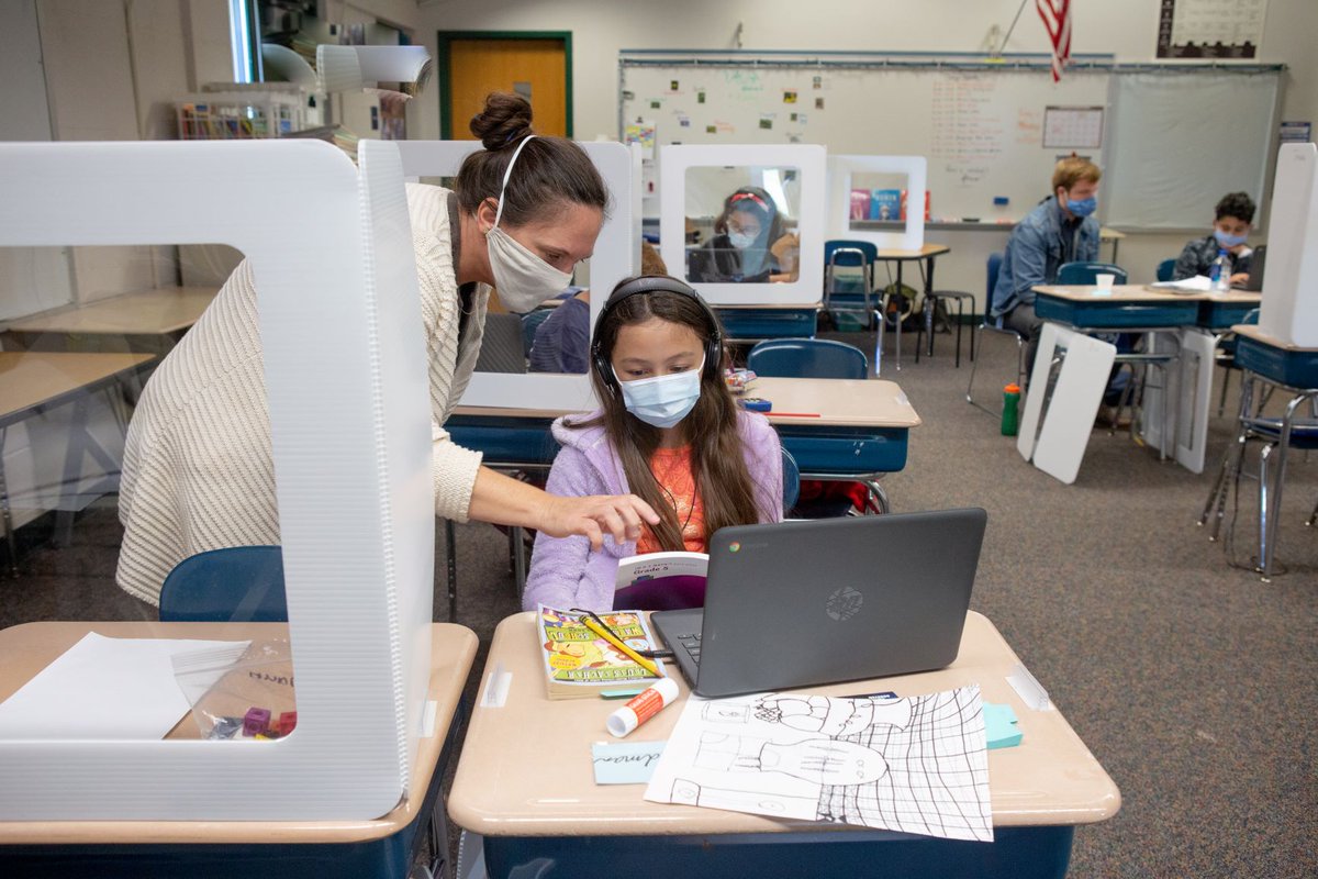 New photos from @All4Ed @allison_shelley show how #classrooms and learning have changed during the #coroanvirus pandemic. Download FREE images at all4ed.org/images #virtuallearning