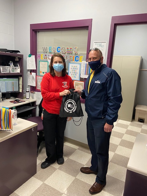 WH_Super's tweet photo. Happy Friday,
Today we visited Hanson Middle School to recognize and say thank you to…..
Lisa Godbout #WH_BeTheDifference
THANK YOU NURSE LISA FOR MAKING AN IMPACT AND BEING THE DIFFERENCE FOR THE STUDENTS IN WHITMAN-HANSON AND AT HANSON MIDDLE SCHOOL!
Have a great weekend! https://t.co/CBOIgtxDWR