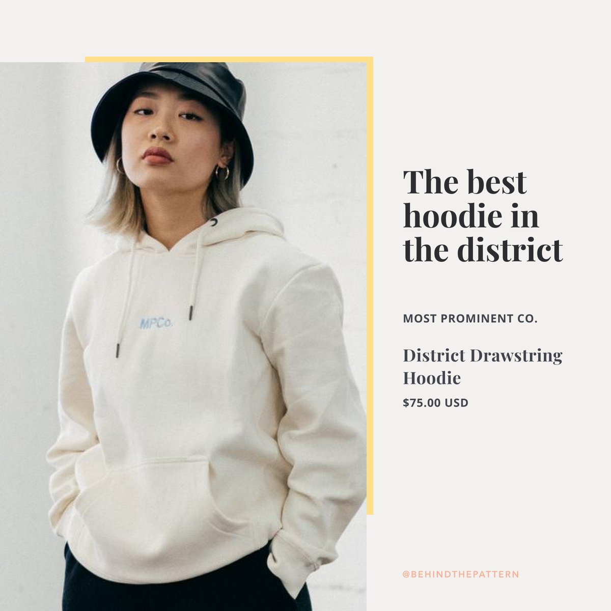 BehindPattern's tweet photo. @MostProminentCo was founded by @_averyantonio and Mayra Moran to create garments driven by fair labor and sustainability. https://t.co/6u2R1uhu3u https://t.co/XI7uzclhDD
