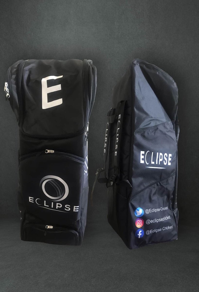 Eclipse_Cricket's tweet photo. Our Eclipse duffle bags can be personalised and ready for you to #LOOKTHEPART in 2021. 

☑️ 5 pockets for storage
☑️ 2 bat pockets 
☑️ Very lightweight 
☑️ Adjustable shoulder straps

Swipe across for personalisation 👉🏼🔥

#ECLIPSE #LOOKTHEPART https://t.co/VUQmpEsLT5