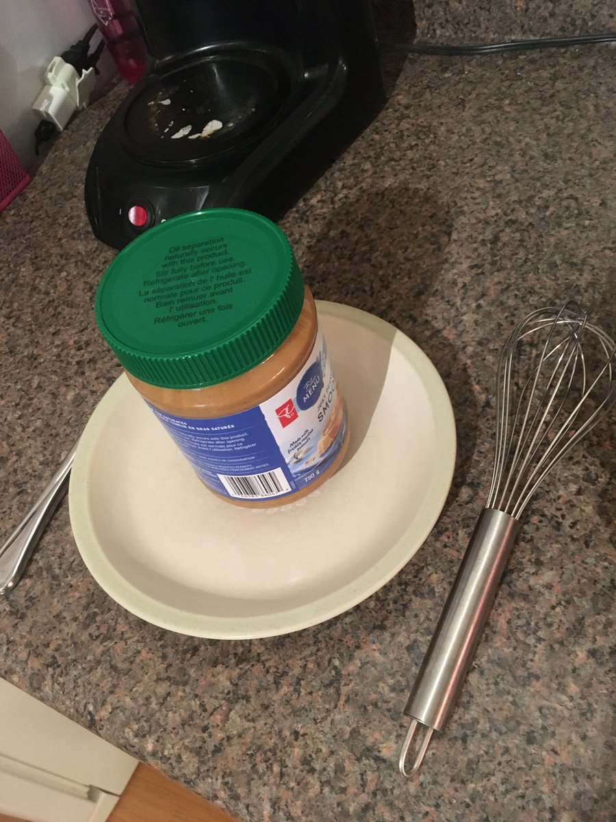 Yes use a plate. You'll thank me later. While you get the hang of this, you risk flooding oil over the top of the jar and damning me to hell. Easier to clean a plate than the counter/floor.