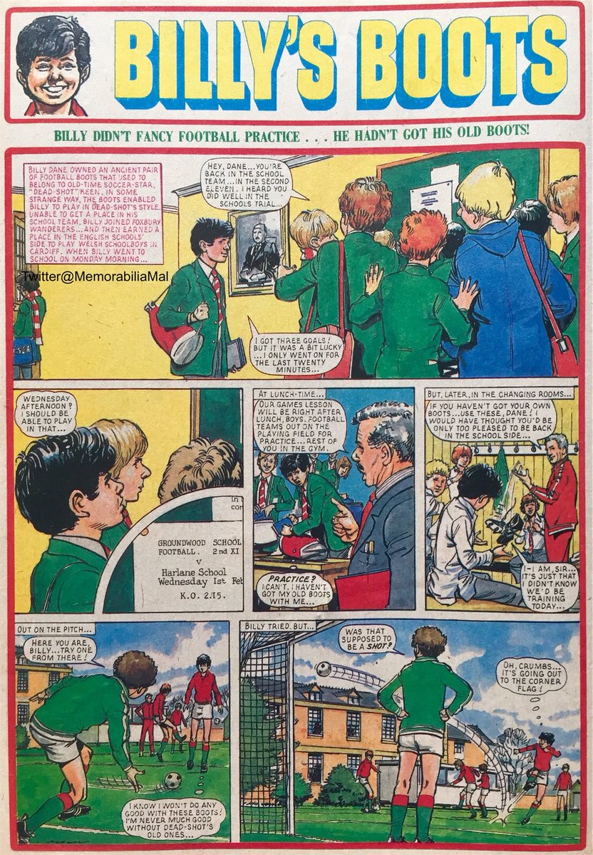 For all you kids out there  The story continues....Billy’s Boots from Tiger & Scorcher(4/2/78)