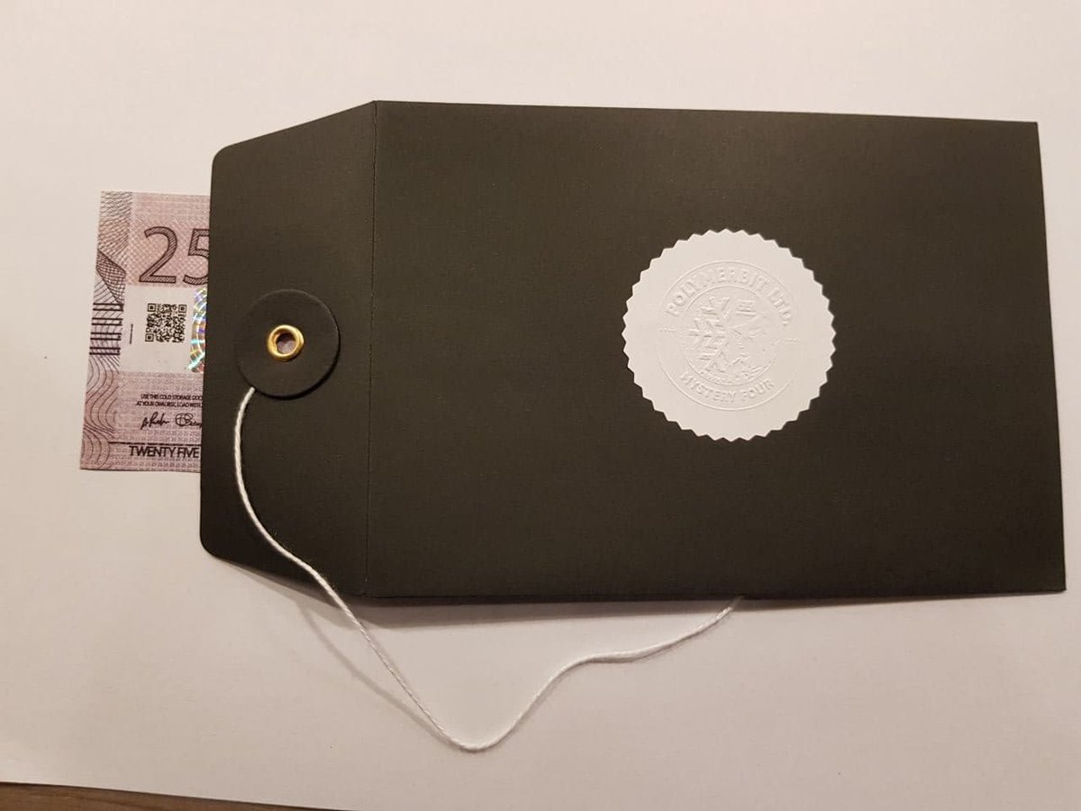 CoinsOfNakamoto's tweet photo. The @polymerbit Mystery Note #4 is now available at Coins of Nakamoto.
Intaglio printing was used for this note, meaning you'll be able to feel the main elements on the note.
Get yours today: https://t.co/H4WtMHmHq2
#polymerbit #bitcoin #btc #unloaded #note https://t.co/DNKXd9Pm9W