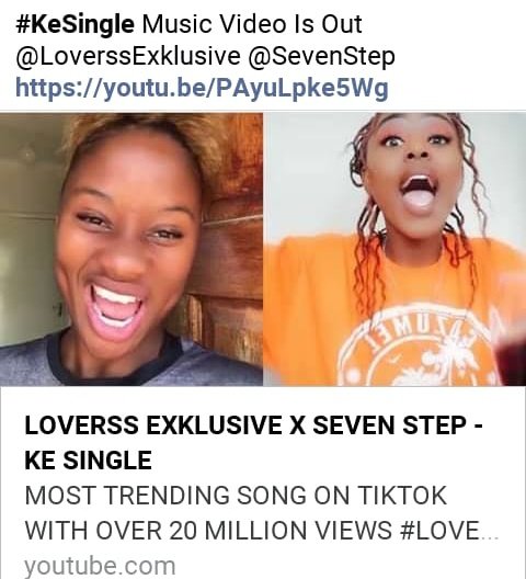 Loverss_hits's tweet photo. #kesinglemusicvideoout
#KeSingle Music Video Is Out
@LoversExklusive @SevenStep
https://t.co/cbks5gqS7q https://t.co/qgwTFWQcSh