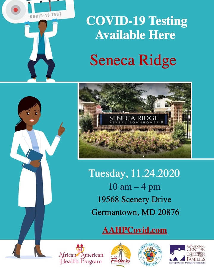 GuyLambertNews's tweet photo. I'm so excited to team up w/ @fitfathers & #AfricanAmericanHealthProgram as we encourage people to get tested for COVID-19 FOR FREE!
Visit https://t.co/QSGQbViBvH
Our VIP Testing Date Tuesday Nov 24 at:
Seneca Ridge
19568 Scenery Dr,
Germantown, MD 2087610 am to 4pm #AAHPCovid https://t.co/kFHuzZVDiR